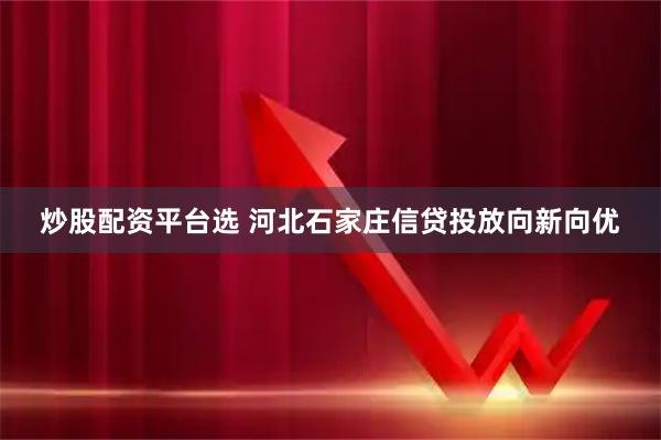 炒股配资平台选 河北石家庄信贷投放向新向优